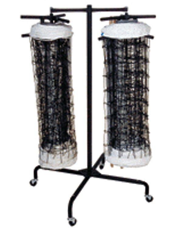 Gared Performance Sports Systems Double Net Storage Rack, Freestanding Trolley with Casters (GPS - 9940) - SchoolOutlet
