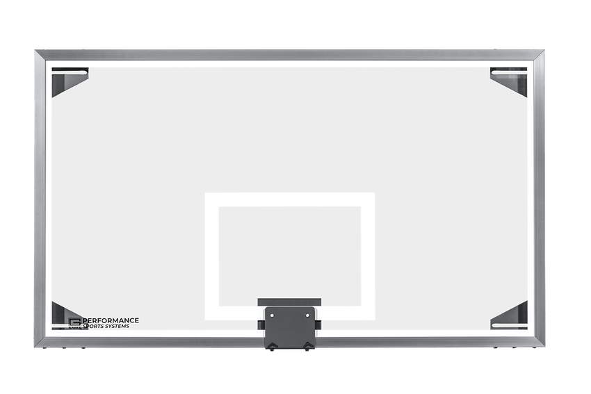 Gared Performance Sports Systems Main Court Competition Glass Basketball Backboard 42 x 72" High - Strength Frame (GPS - AFRG42) - SchoolOutlet