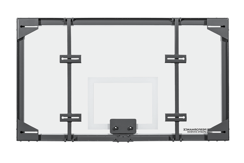 Gared Performance Sports Systems Recreational Conversion Glass Basketball Backboard 42 x 72" with Steel Frame (GPS - ARG) - SchoolOutlet