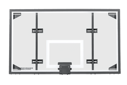 Gared Performance Sports Systems Recreational Conversion Glass Basketball Backboard 42 x 72" with Steel Frame (GPS-ARG)