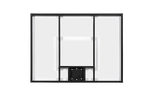Gared Performance Sports Systems Residential Acrylic Basketball Backboard 36 x 48