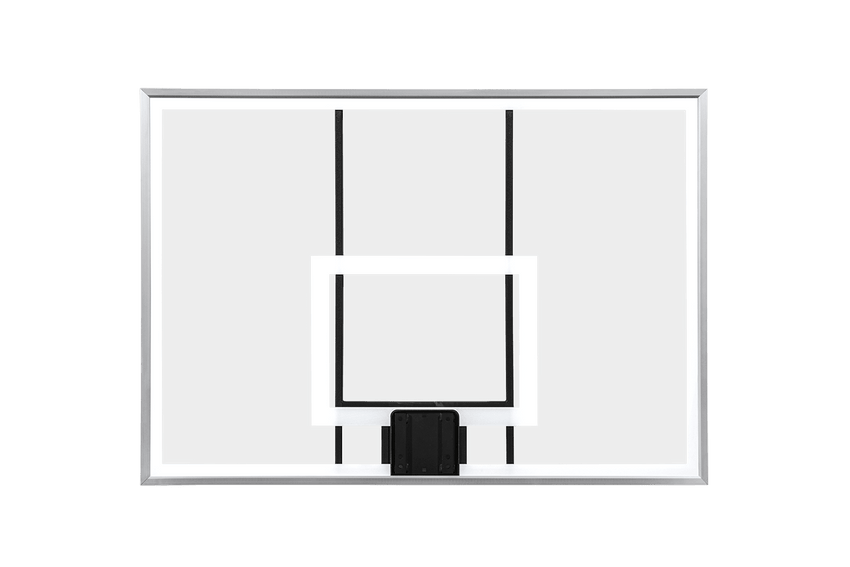 Gared Performance Sports Systems Outdoor Recreational Glass Basketball Backboard 42 x 60" with Steel Frame (GPS - BB60G38) - SchoolOutlet
