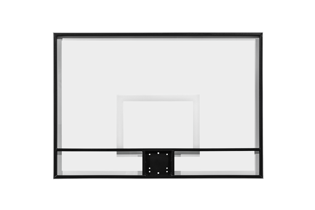 Gared Performance Sports Systems Outdoor Pro Style Glass Basketball Backboard 42 x 60" with Clearview Mount (GPS - BB60G38HH) - SchoolOutlet