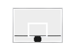 Gared Performance Sports Systems Outdoor Pro Style Glass Basketball Backboard 42 x 60" with Clearview Mount (GPS-BB60G38HH)