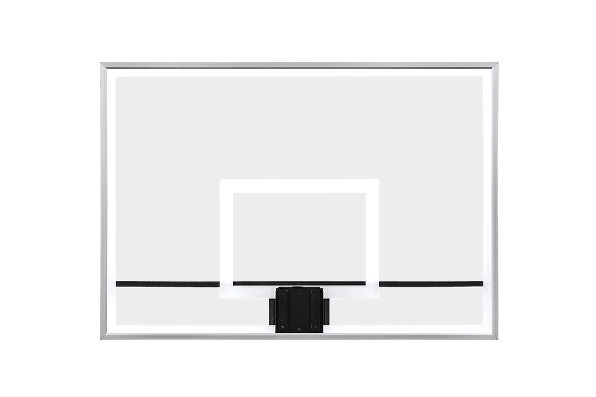 Gared Performance Sports Systems Outdoor Pro Style Glass Basketball Backboard 42 x 60" with Clearview Mount (GPS - BB60G38HH) - SchoolOutlet