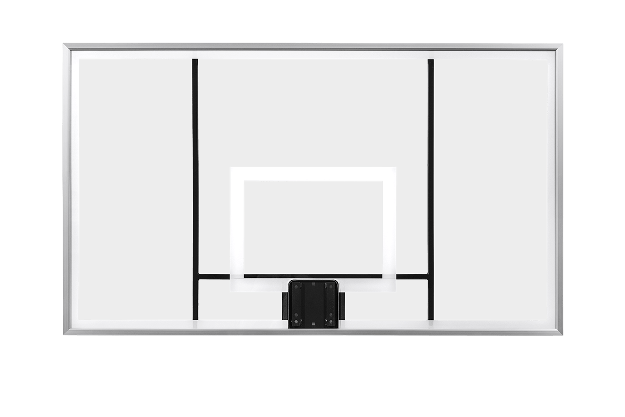 Gared Performance Sports Systems Recreational Full Size Acrylic Basketball Backboard 42 x 72" Steel Frame (GPS - BB72A38) - SchoolOutlet
