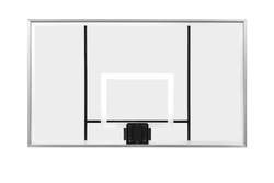 Gared Performance Sports Systems Recreational Full Size Acrylic Basketball Backboard 42 x 72" Steel Frame (GPS-BB72A38)