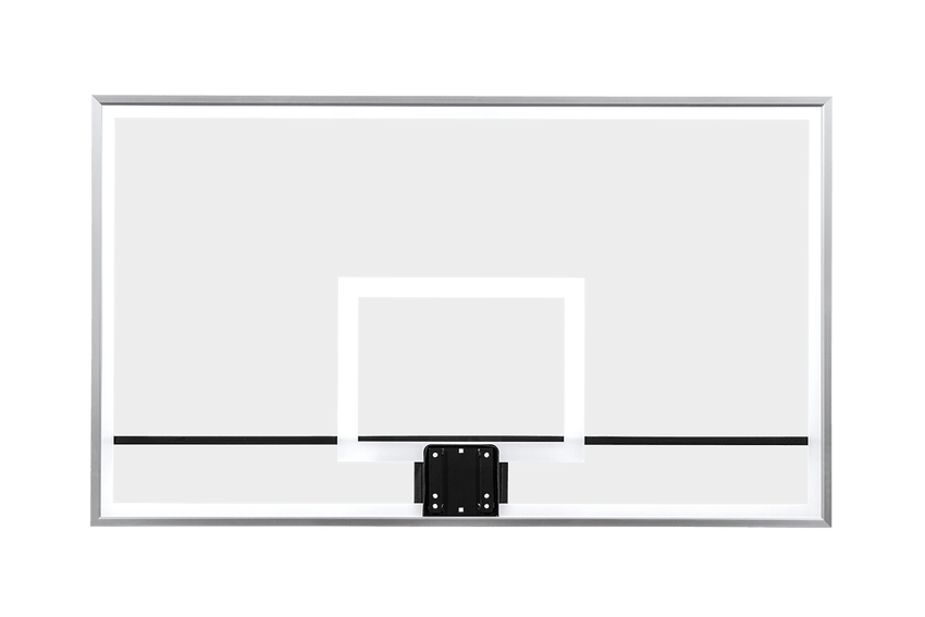 Gared Performance Sports Systems Outdoor Pro Style Full Size Glass Basketball Backboard 42 x 72" with Clearview Mount (GPS - BB72G50HH) - SchoolOutlet