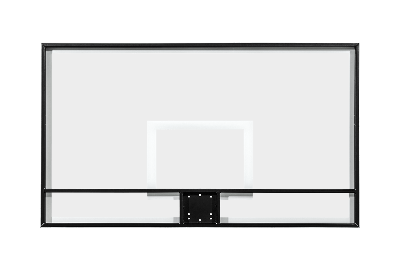Gared Performance Sports Systems Outdoor Pro Style Full Size Glass Basketball Backboard 42 x 72" with Clearview Mount (GPS - BB72G50HH) - SchoolOutlet