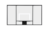 Gared Performance Sports Systems Unbreakable Polycarbonate Basketball Backboard 42 x 72