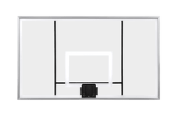 Gared Performance Sports Systems Unbreakable Polycarbonate Basketball Backboard 42 x 72" Heavy-Duty Steel Frame (GPS-BB72P50)