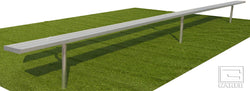 Gared Spectator Inground Bench, 15' Aluminum with Steel Frame (GPS-BE15IG)