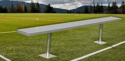 Gared Spectator Surface Mount Bench, 15' Aluminum with Steel Frame (GPS-BE15SM)