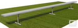 Gared Spectator Portable Bench, 27' Aluminum with Steel Frame (GPS-BE27PT)