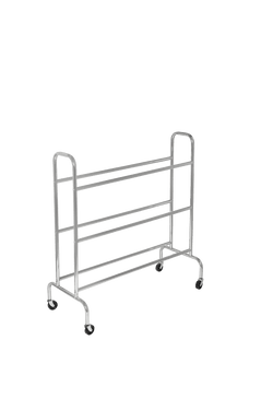 Gared Performance Sports Systems 3-Tier Volleyball Ball Rack, 12 Ball Capacity with Rolling Casters (GPS-BR-12)