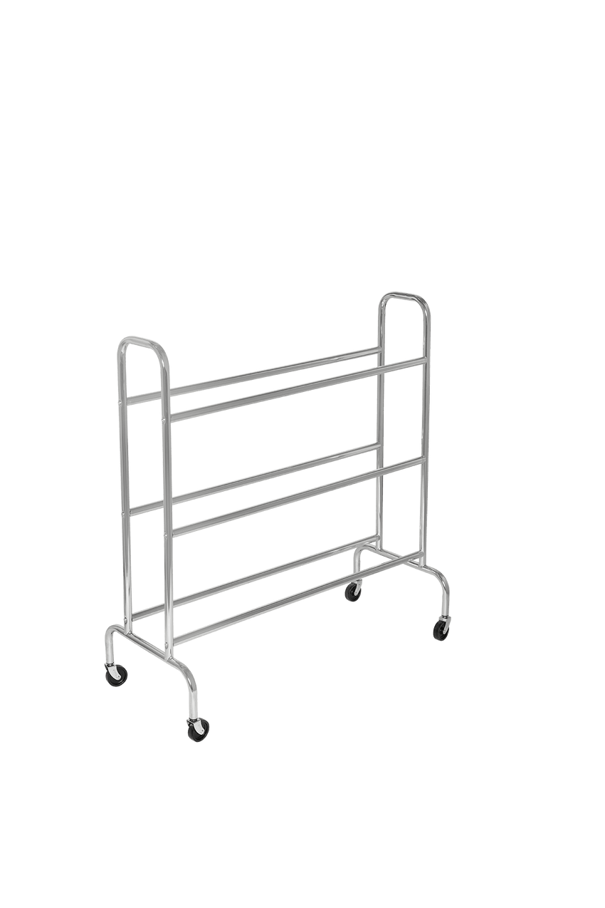 Gared Performance Sports Systems 3 - Tier Volleyball Ball Rack, 12 Ball Capacity with Rolling Casters (GPS - BR - 12) - SchoolOutlet