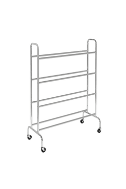 Gared Performance Sports Systems 4-Tier Volleyball Ball Rack, 16 Ball Capacity with Rolling Casters (GPS-BR-16)