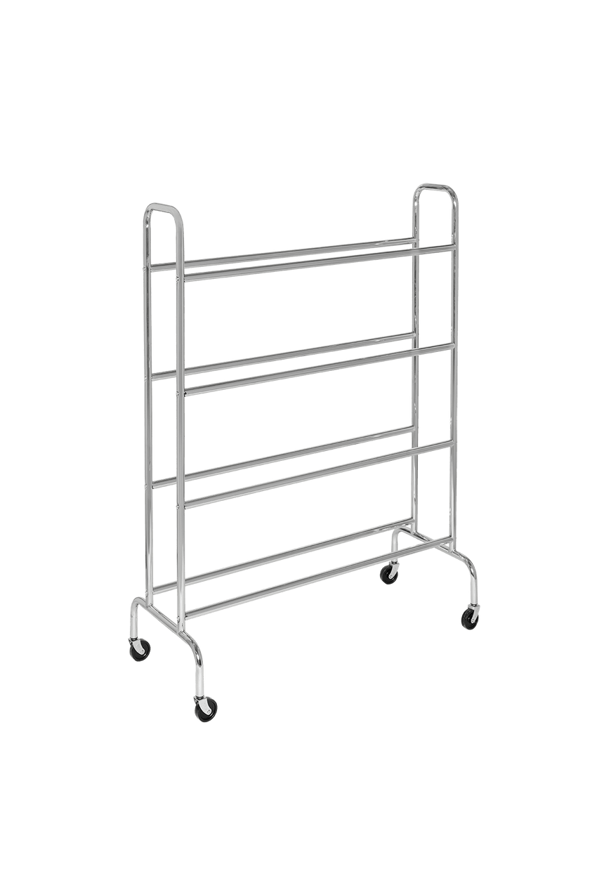 Gared Performance Sports Systems 4 - Tier Volleyball Ball Rack, 16 Ball Capacity with Rolling Casters (GPS - BR - 16) - SchoolOutlet