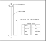 Gared Football Goalpost Pad, 6' High, 4