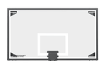 Gared Performance Sports Systems Professional Main Court Competition Glass Basketball Backboard 42 x 72