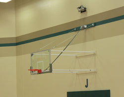 Gared Performance Sports Systems Corner Mount Fold-Up Wall Mount Package with Glass Board 4'-6' Extension (GPS-P2400-4064GL)
