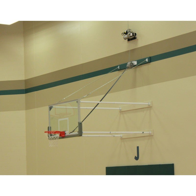 Gared Performance Sports Systems Fold - Up Wall Mount Package with 6' - 9' Extension (GPS - P2400 - 6094GL) - SchoolOutlet