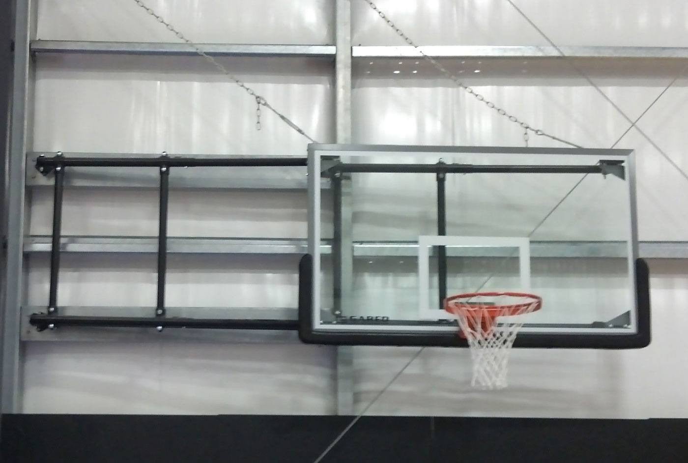 Gared Performance Sports Systems Side-Fold Wall Mount Package 4'-6' Extension, AFRG42, 2000+, PMCE (GPS-P2500-4064GL-XX)) - SchoolOutlet