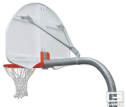 Gared Performance Sports Systems Economy Rear-Mount Gooseneck Basketball System 3.5" O.D. with Steel Backboard and Fixed Rim (GPS-PK3545)