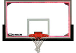 Gared Performance Sports Systems Buzzer Beater Gymnasium Basketball Backboard Package with Glass Board, LED Lights, and Multi - Directional Rim (GPS - PKAFR40PMLED) - SchoolOutlet