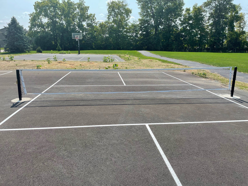 Gared Outdoor In - Ground Pickleball System, Durable Steel Posts for Permanent Installation (GPS - PKLBIGB) - SchoolOutlet