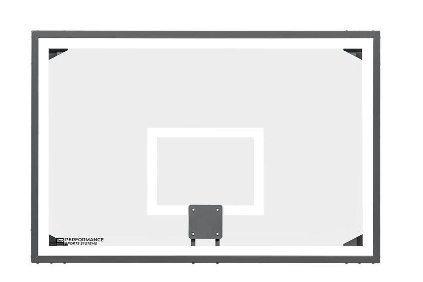 Gared Performance Sports Systems Oversized Steel - Framed Glass Basketball Backboard 48 x 72" for Direct Mount Applications (GPS - RG) - SchoolOutlet