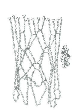 Gared Performance Sports Systems Steel Chain Basketball Net for Bumped Ring Double Rim Goals (GPS-SCN)