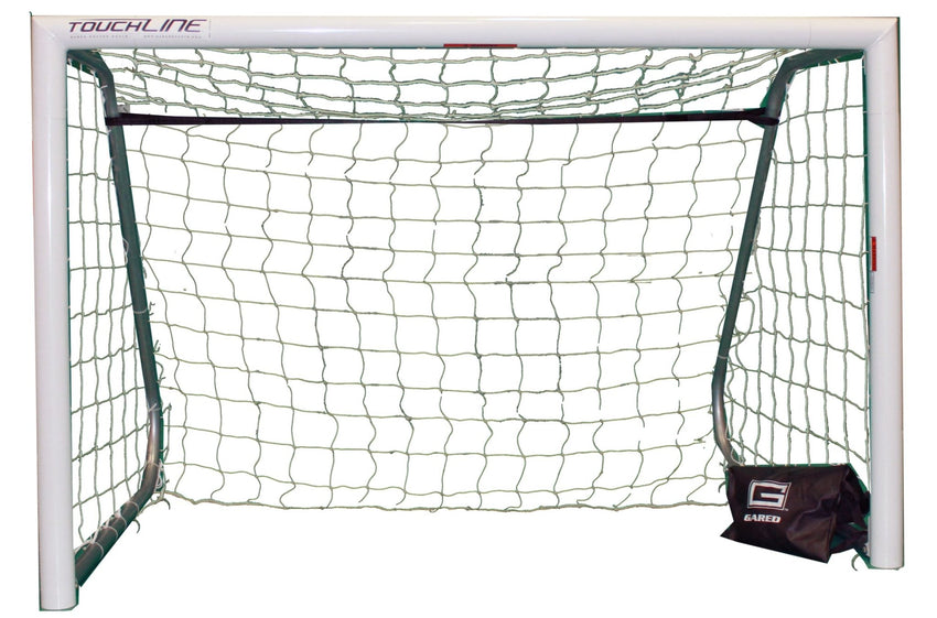 Gared White Recreational Portable Soccer Goal, 8' x 24' Steel Round Frame (GPS - SG3RD824PTW) - SchoolOutlet