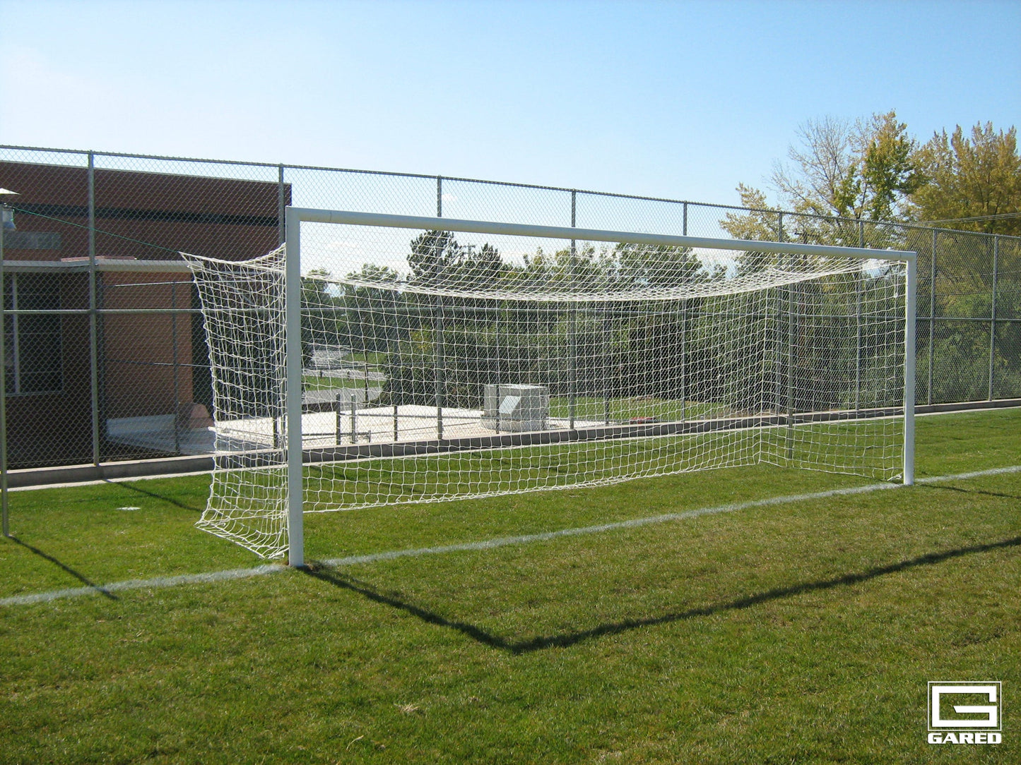 Gared All Star II FIFA Inground Soccer Goal, 8' x 24' Official Size with 4" Steel Frame (GPS - SGRD824I) - SchoolOutlet