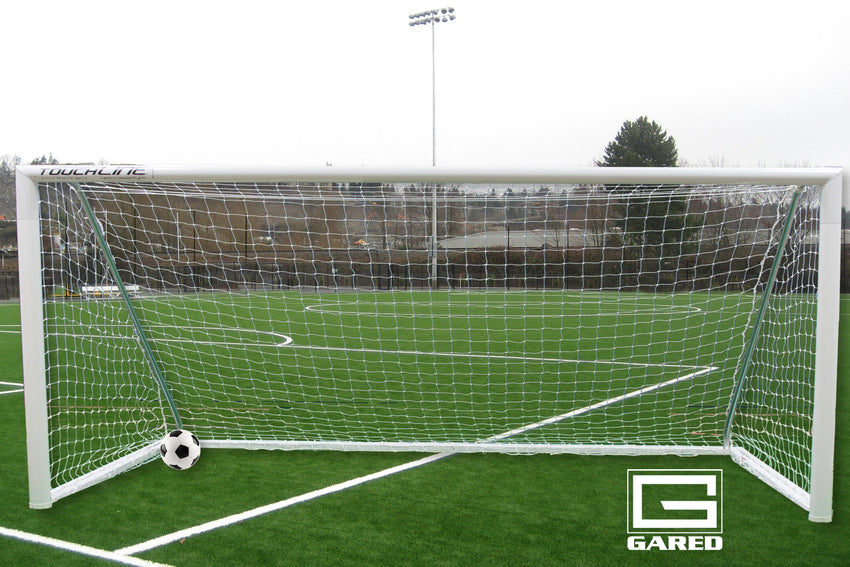 Gared Touchline Striker Portable Soccer Goal, 8' x 24' Aluminum Round Frame (GPS - SGRD824SPT) - SchoolOutlet