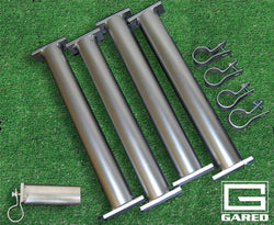 Gared Underground Soccer Goal Anchors, 18" Galvanized Steel Set of 4 (GPS-SGUA)