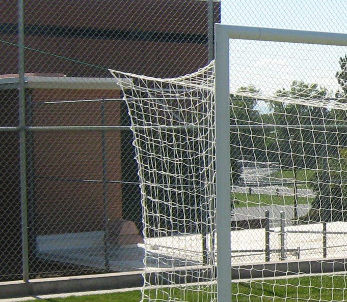 Gared Touchline FIFA Soccer Net, 8' x 24' High - Density Polypropylene (GPS - SNFIFA) - SchoolOutlet