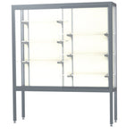 Ghent Challenger Display Case, Open Base, Aluminum Frame, 66
