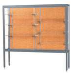 Ghent Challenger Display Case, Open Base, Aluminum Frame, 66
