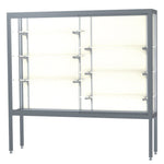 Ghent Challenger Display Case, Open Base, Aluminum Frame, 66