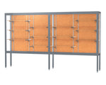 Ghent Challenger Display Case, Open Base, Aluminum Frame, 66