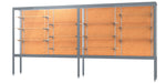 Ghent Challenger Display Case, Open Base, Aluminum Frame, 66