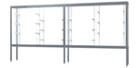 Ghent Challenger Display Case, Open Base, Aluminum Frame, 66