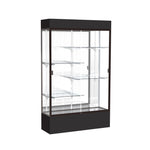 Ghent Spirit Floor Display Case Lighted, Aluminum Frame, 80