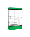 Ghent Spirit Floor Display Case Lighted, Aluminum Frame, 80