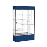 Ghent Spirit Floor Display Case Lighted, Aluminum Frame, 80