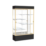 Ghent Spirit Floor Display Case Lighted, Aluminum Frame, 80