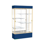 Ghent Spirit Floor Display Case Lighted, Aluminum Frame, 80
