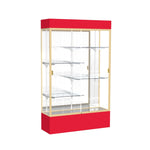 Ghent Spirit Floor Display Case Lighted, Aluminum Frame, 80