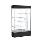 Ghent Spirit Floor Display Case Lighted, Aluminum Frame, 80